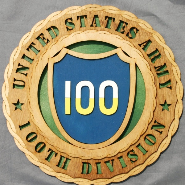 100th Division Patch Wall Tribute